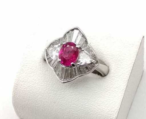 宝石買取 ルビー 指輪 Pt900